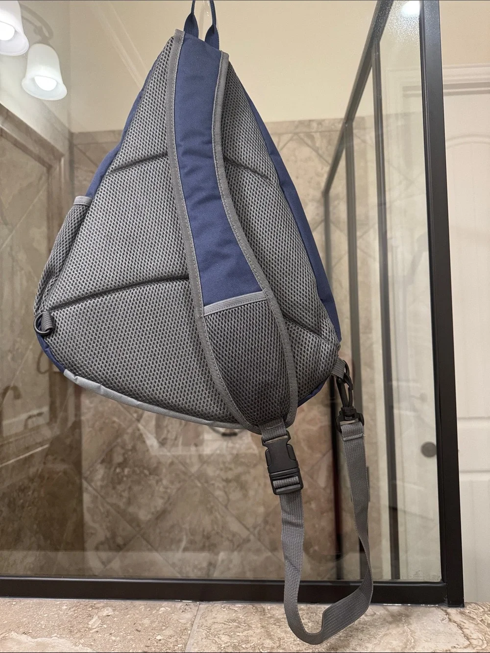 Disney Castaway Club Navy and Gray Sling Backpack